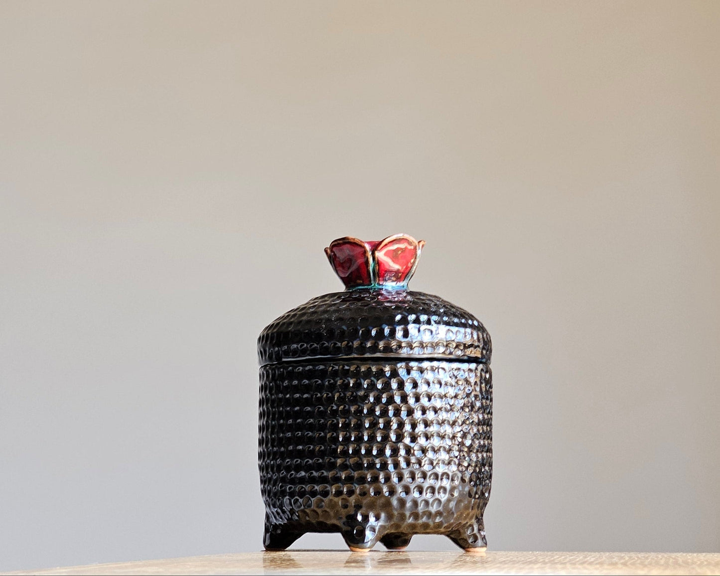 Handmade ceramic box