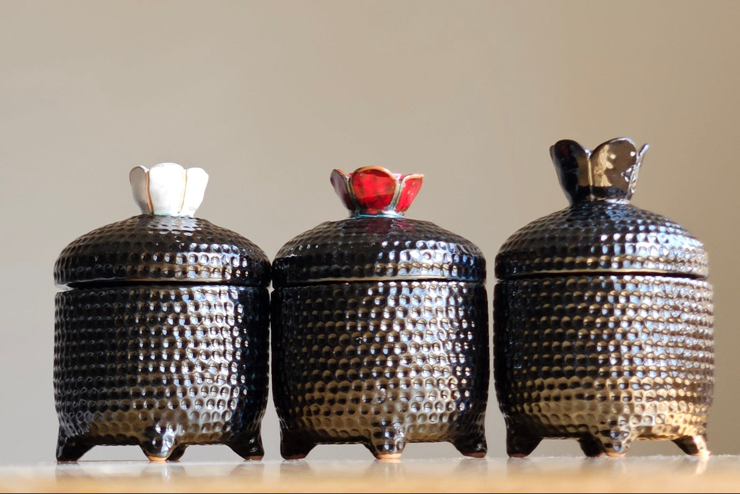 Handmade ceramic box