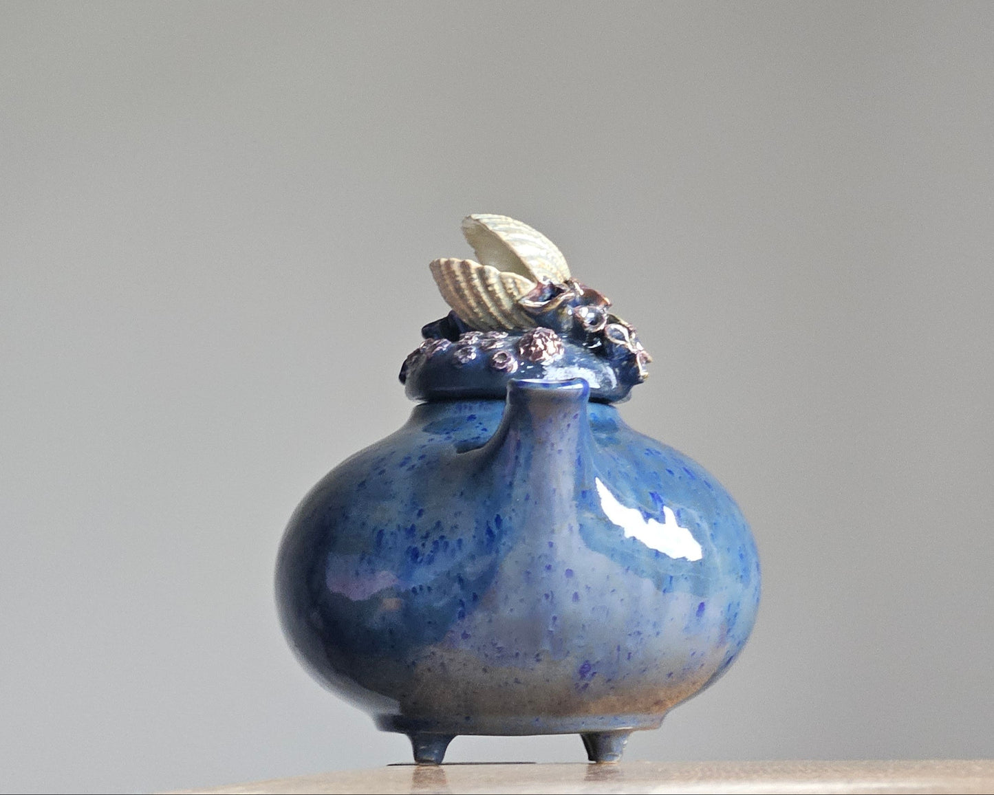 Blue teapot