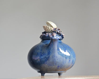 Blue teapot