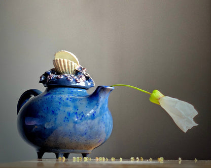 Blue teapot