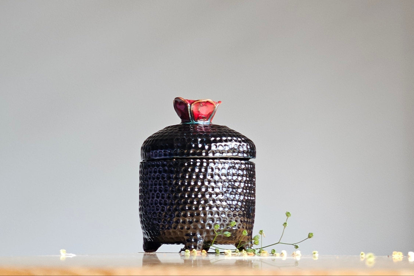 Handmade ceramic box