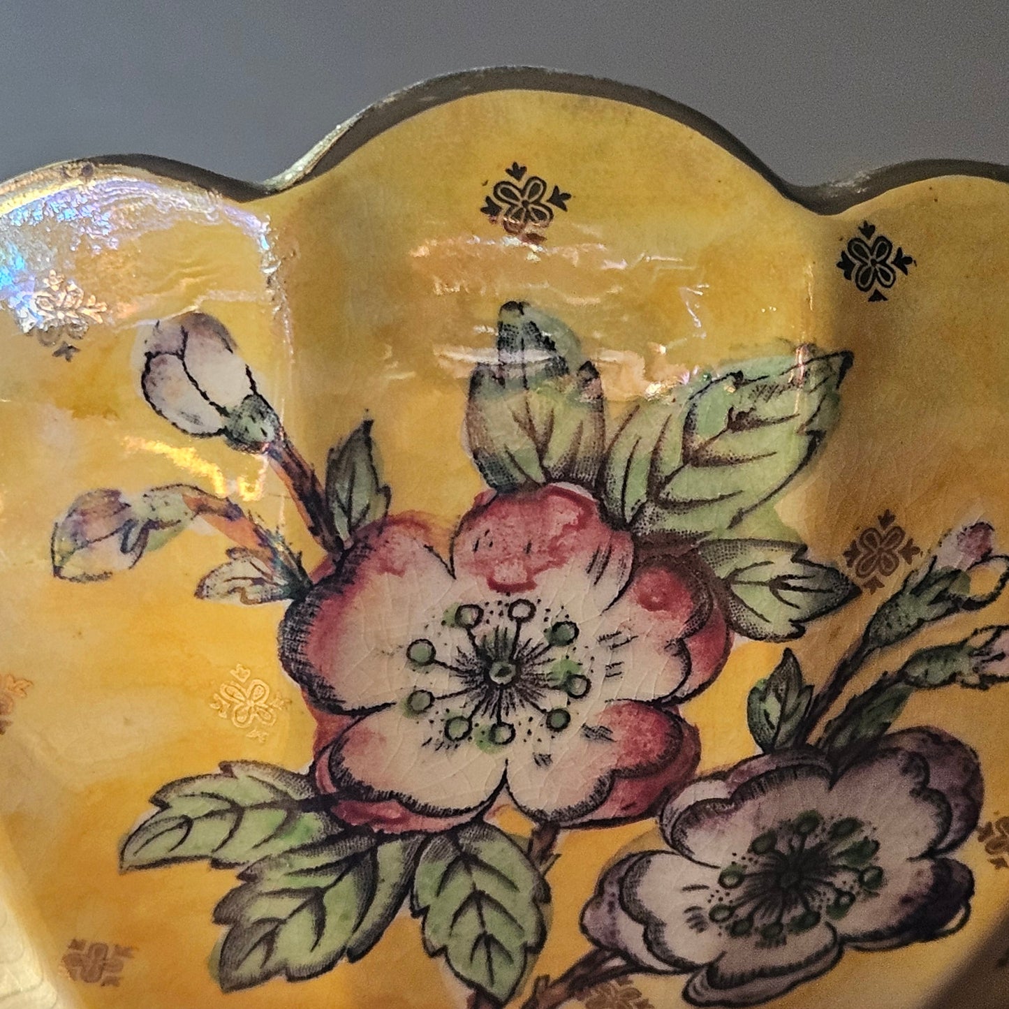 Vintage |Royal Bradwell Arthur Wood large ceramic lustre bowl