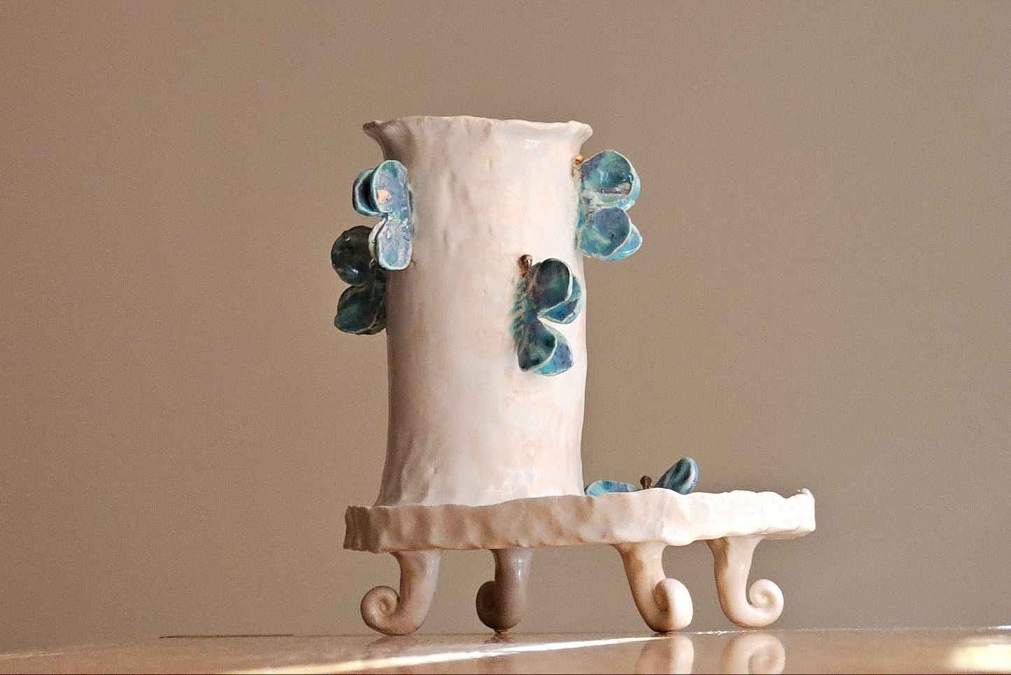 Toothbrush holder|Vase - Blue butterfly