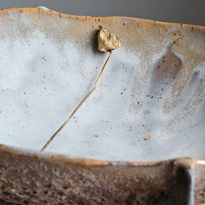 Handmade ceramic bowl"Black Coral"