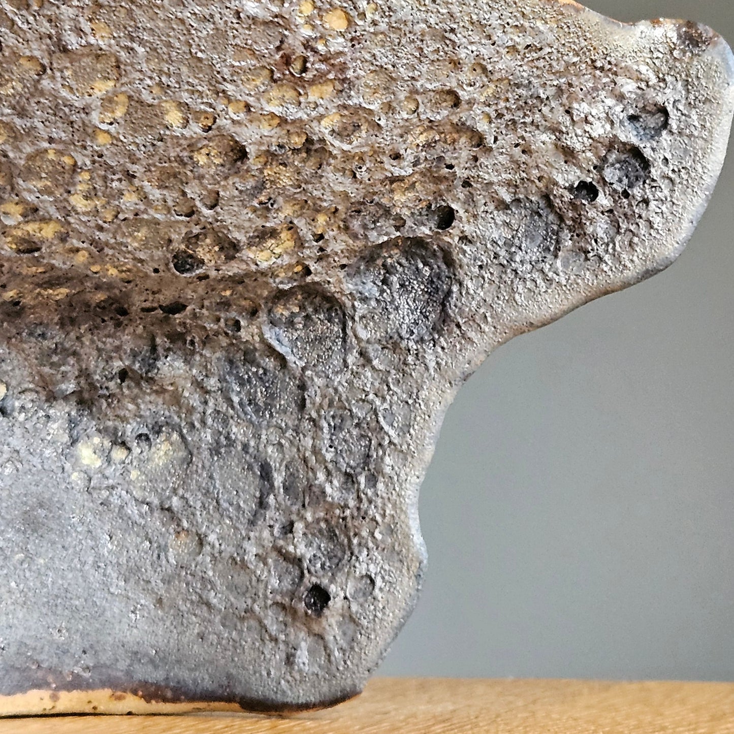 Handmade ceramic bowl"Black Coral"