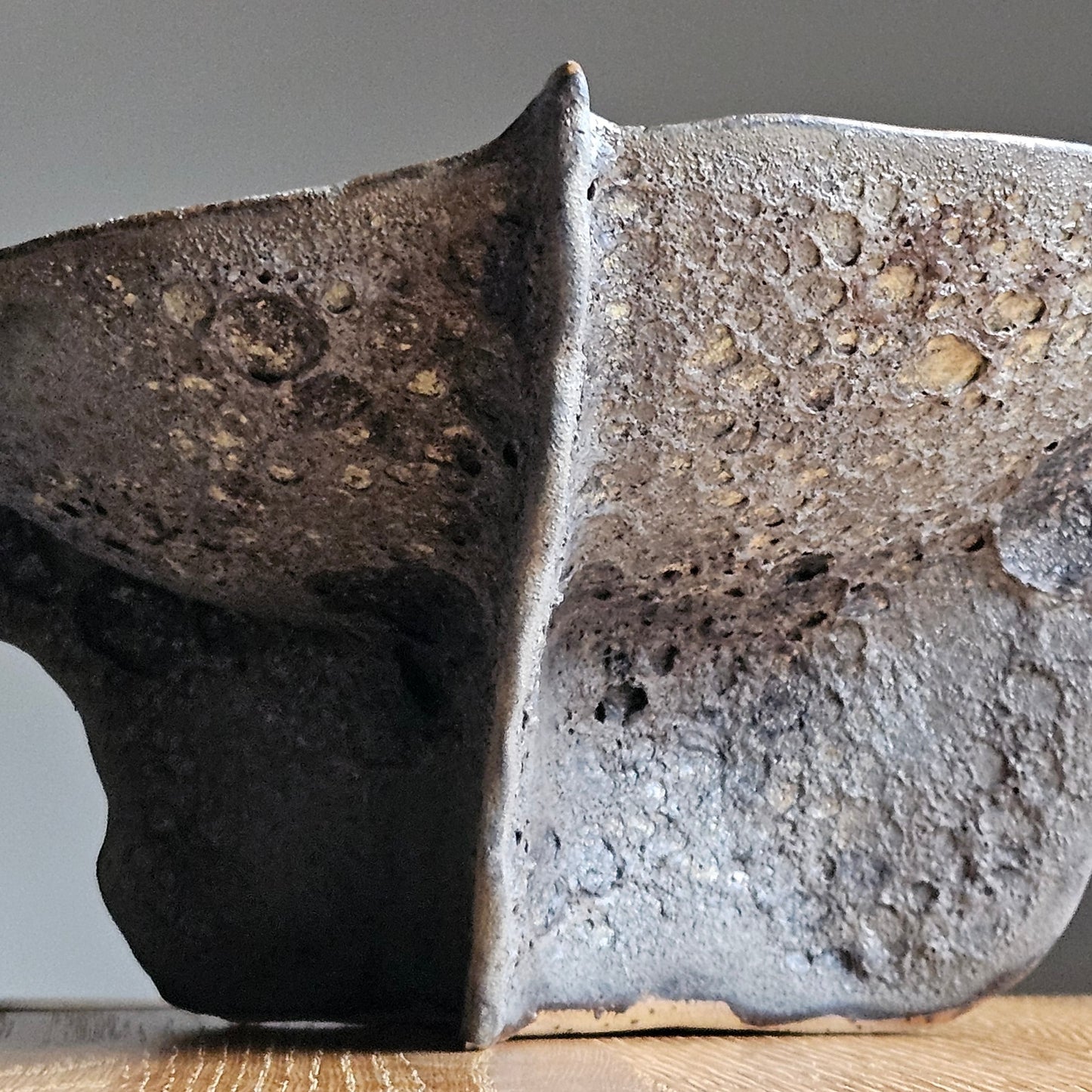 Handmade ceramic bowl"Black Coral"