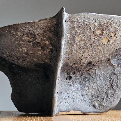 Handmade ceramic bowl"Black Coral"