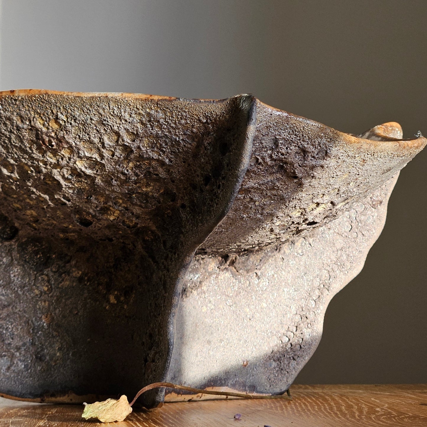 Handmade ceramic bowl"Black Coral"
