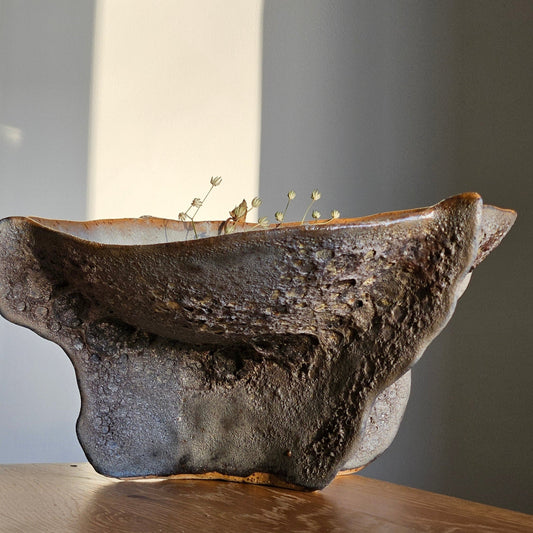 Handmade ceramic bowl"Black Coral"