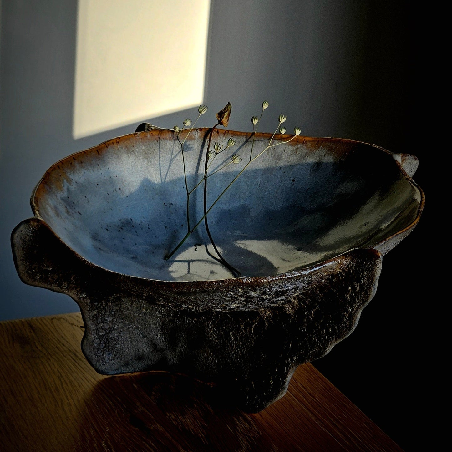 Handmade ceramic bowl"Black Coral"
