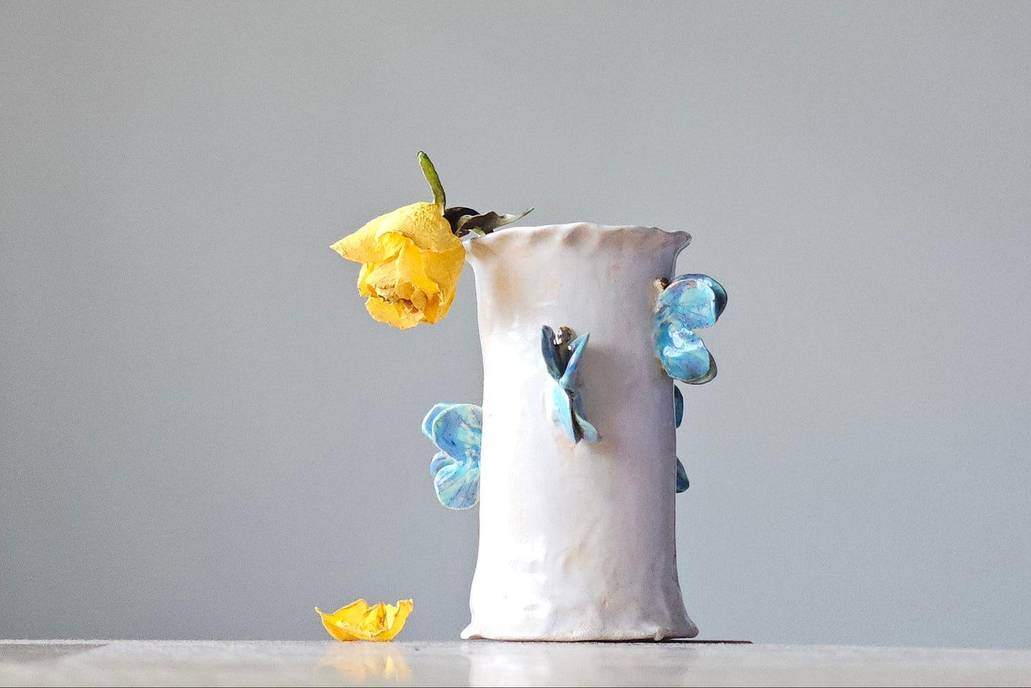 Toothbrush holder|Vase - Blue butterfly