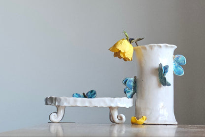 Toothbrush holder|Vase - Blue butterfly