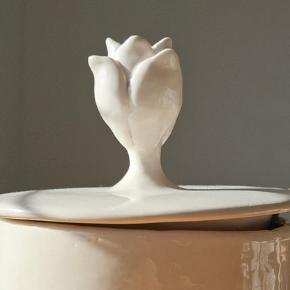 Handmade White Ceramic Box