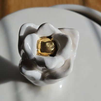 Handmade White Ceramic Box