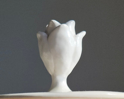 Handmade White Ceramic Box