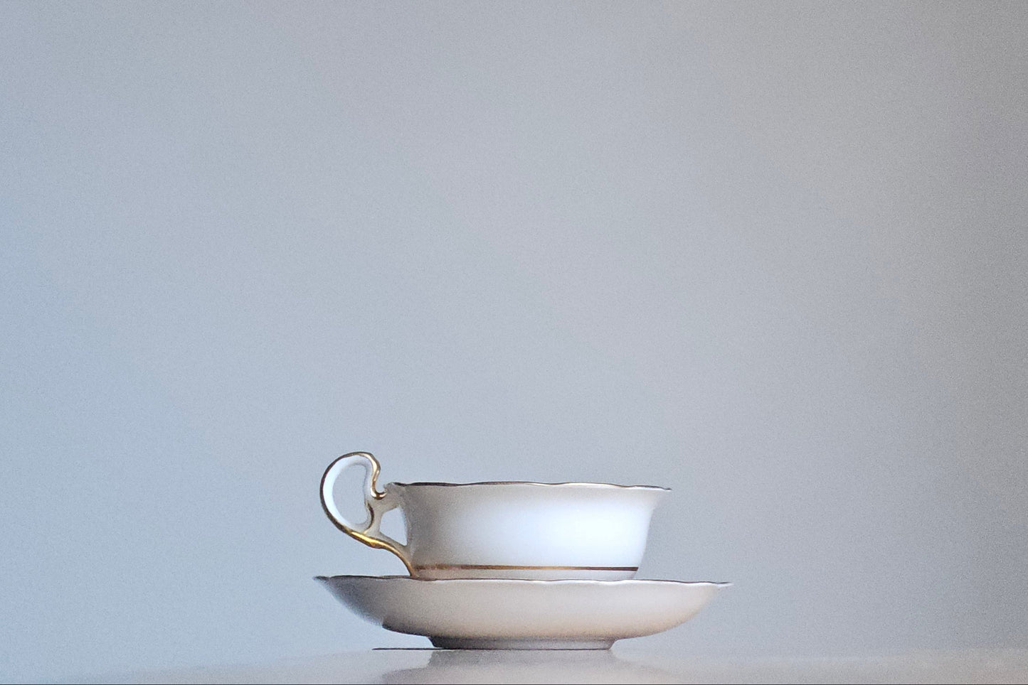 Antique Radfords Fenton Gold And Floral Teacup And Saucer||8548