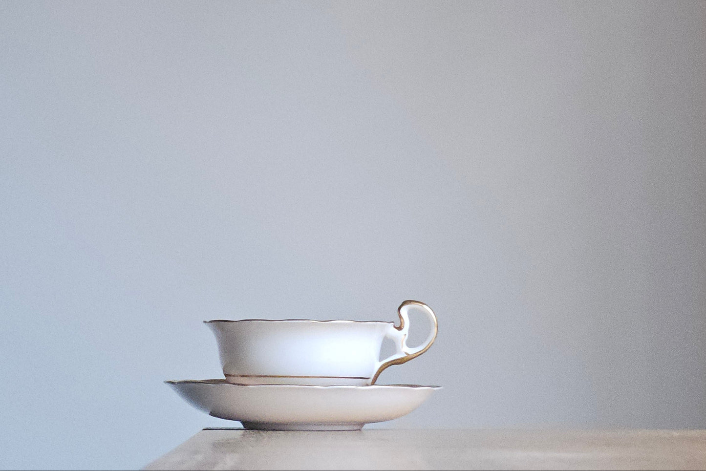 Antique Radfords Fenton Gold And Floral Teacup And Saucer||8548
