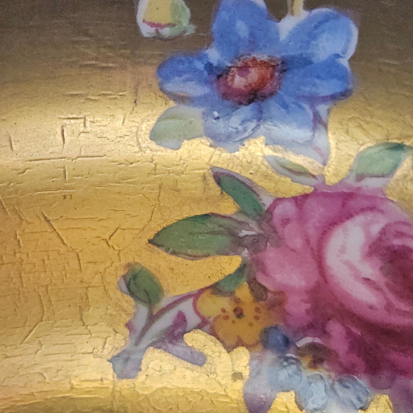 Antique Radfords Fenton Gold And Floral Teacup And Saucer||8548