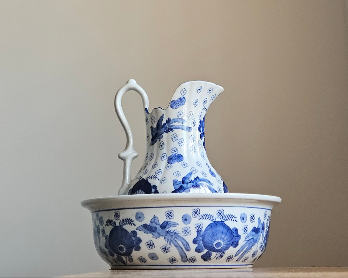 Vintage Wash Jug Bowl Set