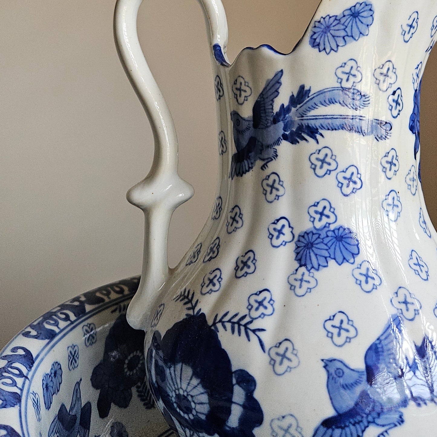 Vintage Wash Jug Bowl Set
